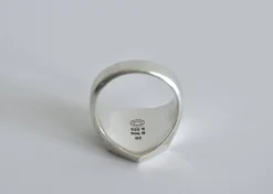 Pamono Sterling Silver Ring with Enamel by Georg Jensen, Denmark, 2014><noscript><img width=