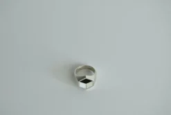 Pamono Sterling Silver Ring with Enamel by Georg Jensen, Denmark, 2014><noscript><img width=