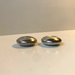 Pamono Sterling Silver Salt and Pepper Shakers by Hans Hansen for Cohr, Set of 2> Salt & Pepper Shakers
