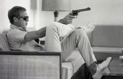 Sale Pamono Steve Mcqueen Takes Aim Framed C Print by John Dominis