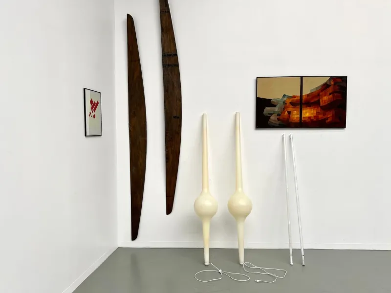 Clearance Pamono Sticklight Lamps by Michael Young, 1990s, Set of 2