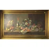 Pamono Still Life of Fruit and Wine, 20th-Century, Oil on Canvas> Classical
