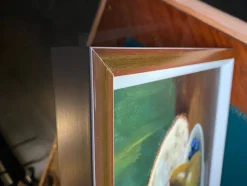 Pamono Still Life with Pear and Grapes, 1920s, Oil on Canvas, Framed> Classical