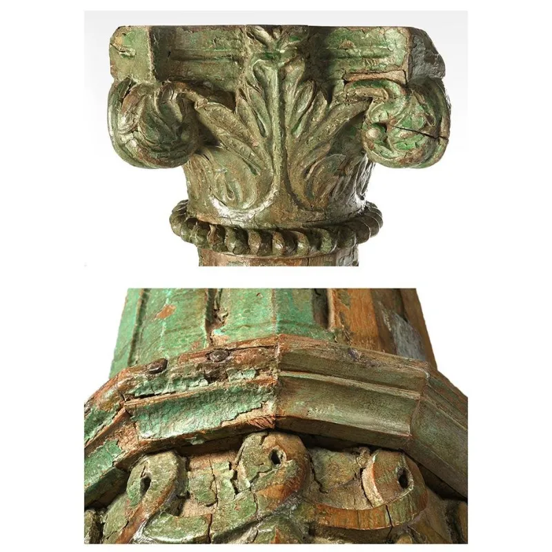 Best Pamono Stone Column and Carved and Patinated Wood