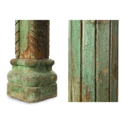 Best Pamono Stone Column and Carved and Patinated Wood
