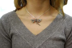 Pamono Stones, Emerald and Diamond Dragonfly Brooch or Pendant><noscript><img width=
