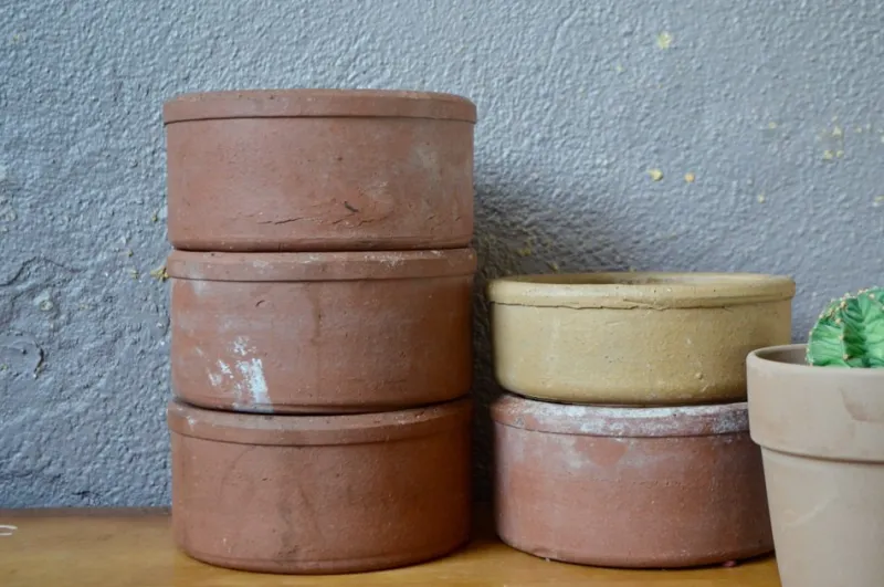 Outlet Pamono Stoneware Farm Pots, 1940s, Set of 5