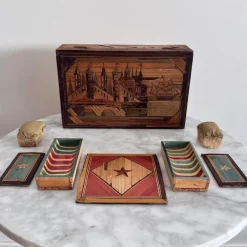 Pamono Straw Marquetry Work Box><noscript><img width=