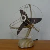 Pamono Streamline Sand Colored Model Libelle Fan from from Schoeller & Co., 1950s