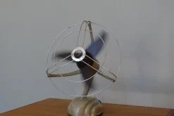 Pamono Streamline Sand Colored Model Libelle Fan from from Schoeller & Co., 1950s