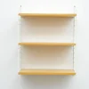Pamono String Shelving System in Ash with 2 Ladders by Kajsa and Nisse Strinning, 1940s> Shelves & Wall Units