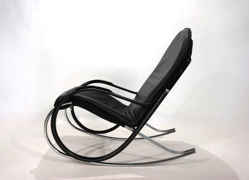Pamono Strässle Nonna Rocking Chair by Paul Tuttle, 1972> Rocking Chairs