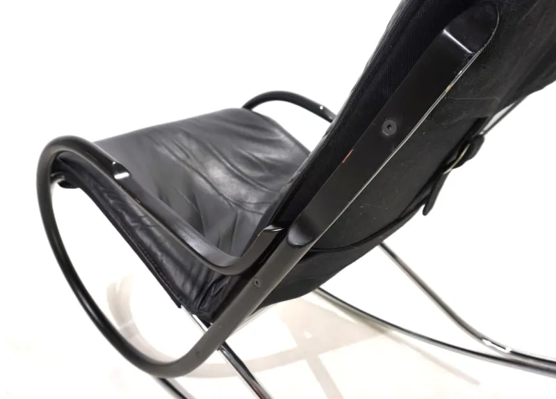 Pamono Strässle Nonna Rocking Chair by Paul Tuttle, 1972> Rocking Chairs