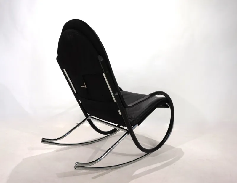 Pamono Strässle Nonna Rocking Chair by Paul Tuttle, 1972> Rocking Chairs