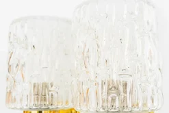Pamono Structured Glass Wall Lamps by Rupert Nikoll, Vienna, Austria, 1950s, Set of 2><noscript><img width=
