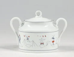 Hot Pamono Sugar Bowl Circus Series by Richard Ginori, Gio Pontis for Lazzaroni, 1950