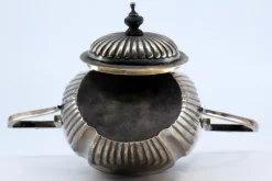 Sale Pamono Sugar Bowl in Fluted Silver