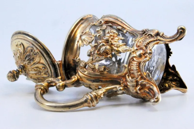 Online Pamono Sugar Bowl with Salt and Pepper Shaker in Gilded Silver, Set of 3