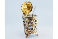 Online Pamono Sugar Bowl with Salt and Pepper Shaker in Gilded Silver, Set of 3
