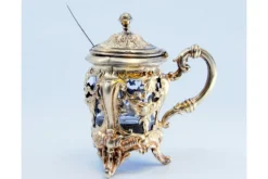 Online Pamono Sugar Bowl with Salt and Pepper Shaker in Gilded Silver, Set of 3