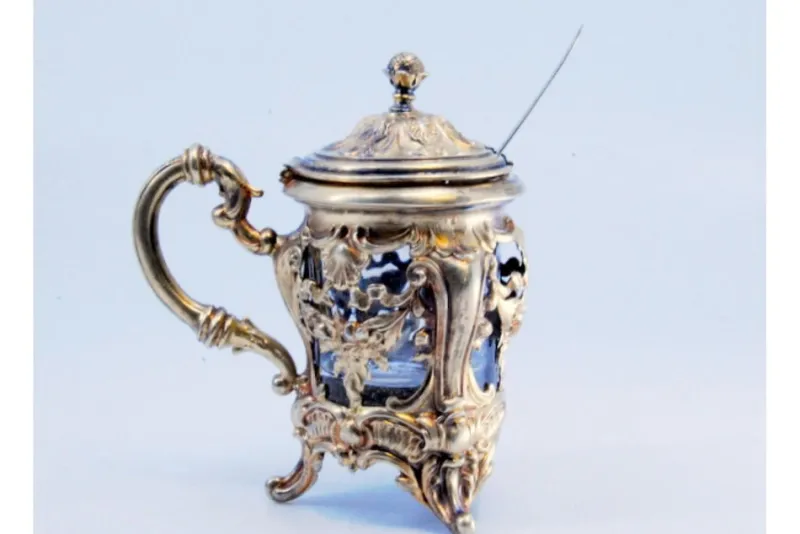 Online Pamono Sugar Bowl with Salt and Pepper Shaker in Gilded Silver, Set of 3