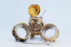 Online Pamono Sugar Bowl with Salt and Pepper Shaker in Gilded Silver, Set of 3