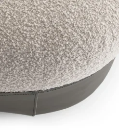 Pamono Sumo Bouclé Wool and Leather Pouf by Morica Design><noscript><img width=