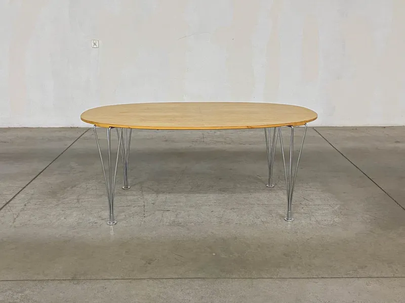Pamono Superellipse Table by Bruno Mathsson and Piet Hein for Fritz Hansen> Dining Tables & Sets