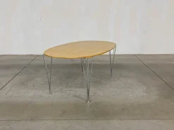 Pamono Superellipse Table by Bruno Mathsson and Piet Hein for Fritz Hansen><noscript><img width=