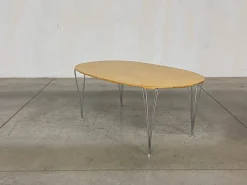 Pamono Superellipse Table by Bruno Mathsson and Piet Hein for Fritz Hansen><noscript><img width=