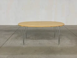 Pamono Superellipse Table by Bruno Mathsson and Piet Hein for Fritz Hansen><noscript><img width=