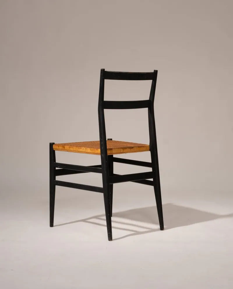 Pamono Superleggera Chairs by Gio Ponti from Cassina, 1957, Set of 2> Side Chairs & Dining Chairs