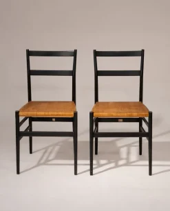 Pamono Superleggera Chairs by Gio Ponti from Cassina, 1957, Set of 2><noscript><img width=