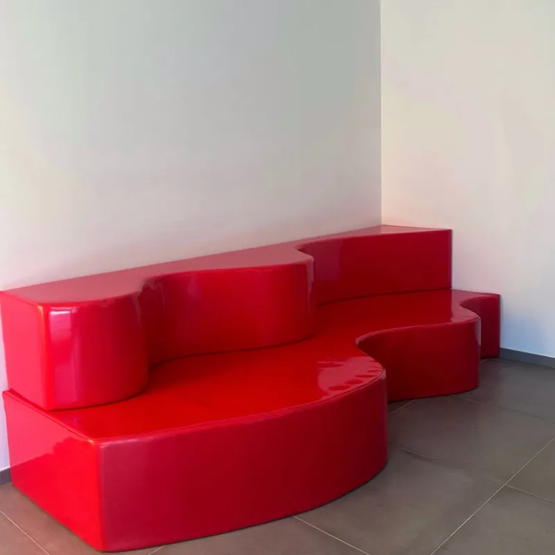 Pamono Superonda Red Sofa by Archizoom for Poltronova, 1967, Set of 2> Couches & Sofas