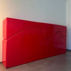 Pamono Superonda Red Sofa by Archizoom for Poltronova, 1967, Set of 2><noscript><img width=