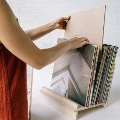 Pamono Support for Vinyl Discs and Books by Debosc><noscript><img width=