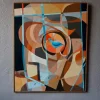 Pamono Surrealist Bird Composition, Acrylic on Canvas> Abstraction|Painting