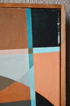 Pamono Surrealist Bird Composition, Acrylic on Canvas><noscript><img width=