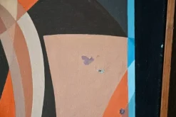 Pamono Surrealist Bird Composition, Acrylic on Canvas><noscript><img width=