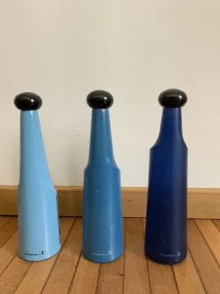 Hot Pamono Surrealist Glass Bottles by Salvador Dali for Rosso Antico, 1970s, Set of 3