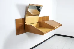 Sale Pamono Suspended Console With Mirror and Italian Desk, 1950s
