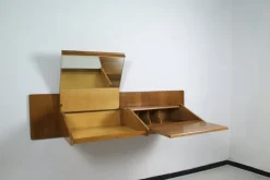 Sale Pamono Suspended Console With Mirror and Italian Desk, 1950s