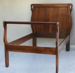 Pamono Swan Neck Bed, France, 1900s><noscript><img width=