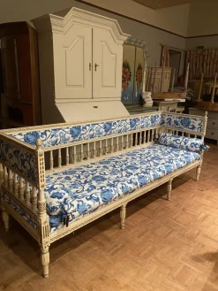 Pamono Sweden Bench in the Lindome Style, 1800s><noscript><img width=
