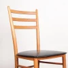 Discount Pamono Swedish Chairs in Curved Elm and Black Skai by Yngve Ekstrom for Gemla, 1960s, Set of 6