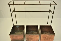 Outlet Pamono Swedish Copper and Wrought Iron Flower Planter by Hans-Agne Jakobsson, 1950s