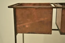 Outlet Pamono Swedish Copper and Wrought Iron Flower Planter by Hans-Agne Jakobsson, 1950s
