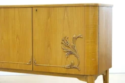 Discount Pamono Swedish Curved Sideboard in Birch, 1930s