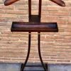 Pamono Swedish Dark Wood Valet, 1950s> Racks, Hooks & Valets