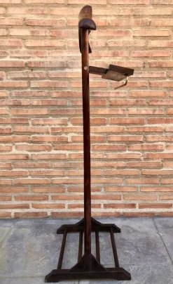 Pamono Swedish Dark Wood Valet, 1950s><noscript><img width=